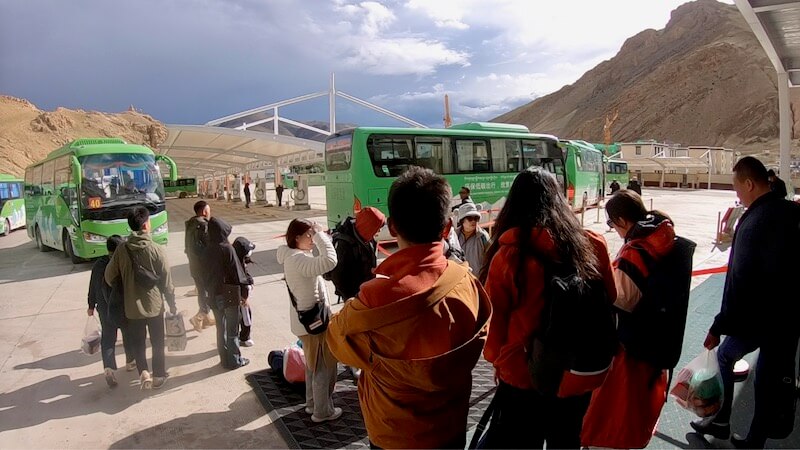 Tibetan Pilgrimage - Everest Bus Station