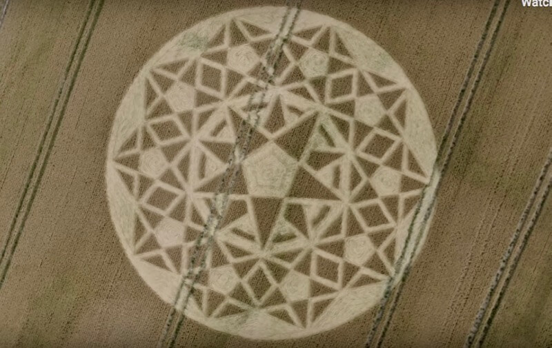 Merkaba Crop Circle with Openhand