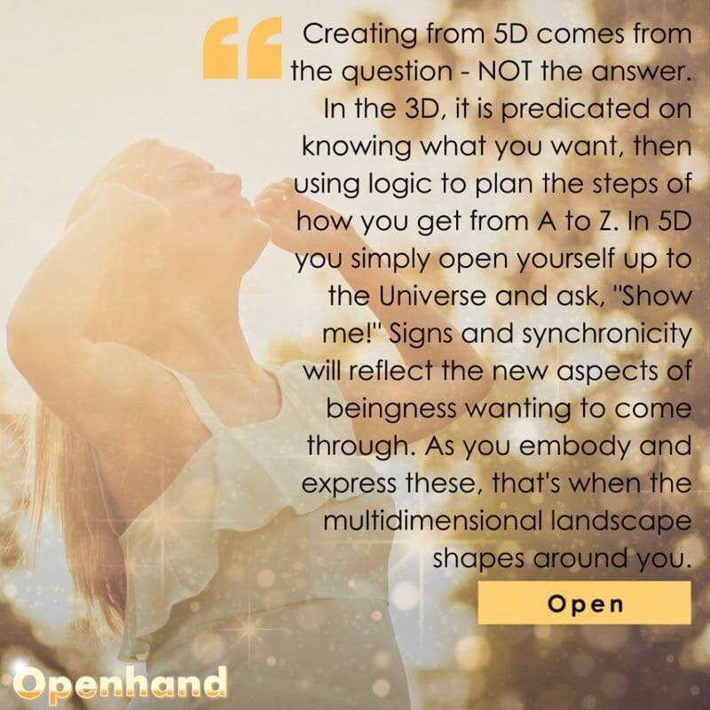 Creating from 5D with Openhand