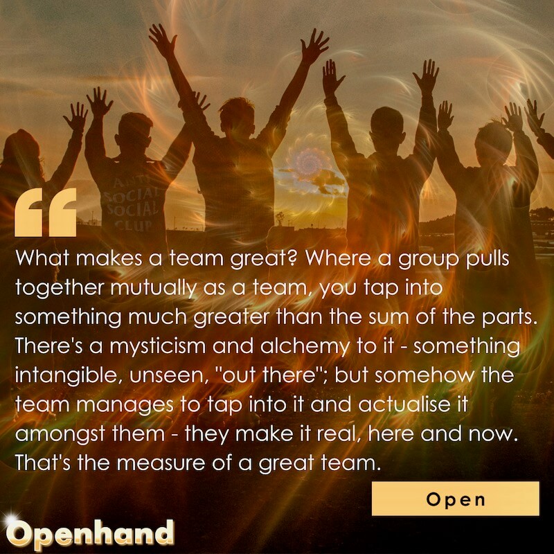 Teamwork in the Shift by Openhand