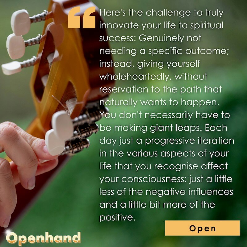 True Meaning of Succesful Soul living by Openhand
